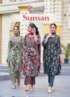 Suman Vol 1 By Mystic9 Heavy Rayon Printed With Foil & Rich Embroidery Work Top With Bottom Dupatta Wholesale Price In Surat